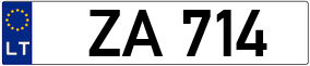 Trailer License Plate